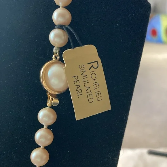 Richelieu Simulated Pearls NOS with Tags. Strand. - Picture 3 of 8